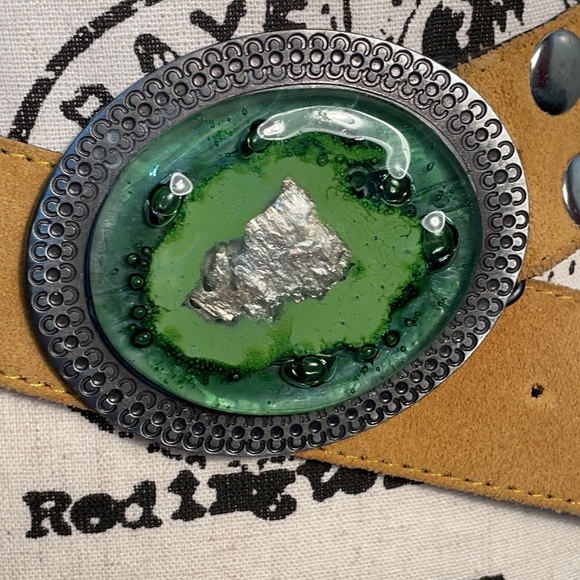 Vintage Julieta Miro brown suede belt - Picture 5 of 16